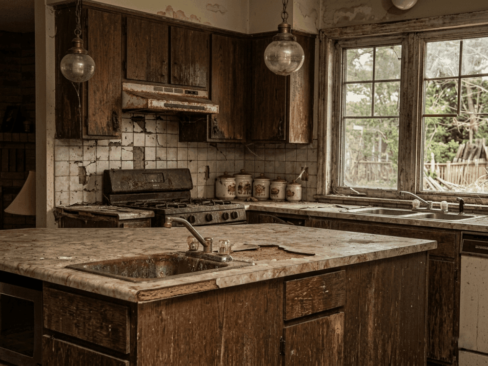 Kitchen renovation in progress