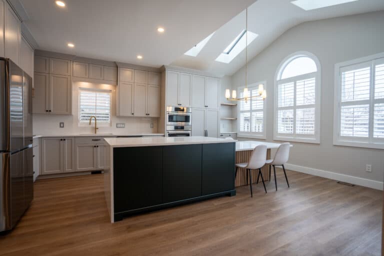 Completed kitchen and main floor renovation