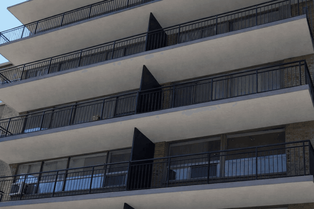 Balcony repair and finishing on a condominium building