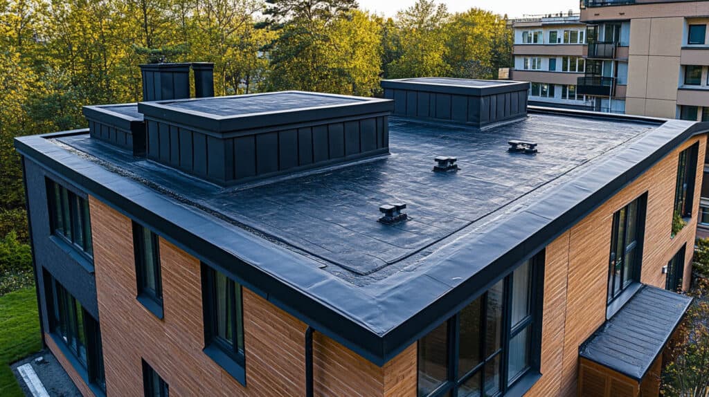 Industrial flat roof work by Cambridge Flat Roofing
