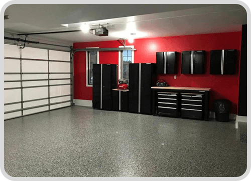 Garage epoxy floor project