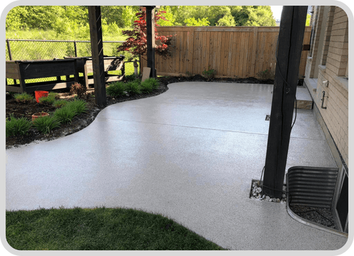 Exterior patio epoxy application